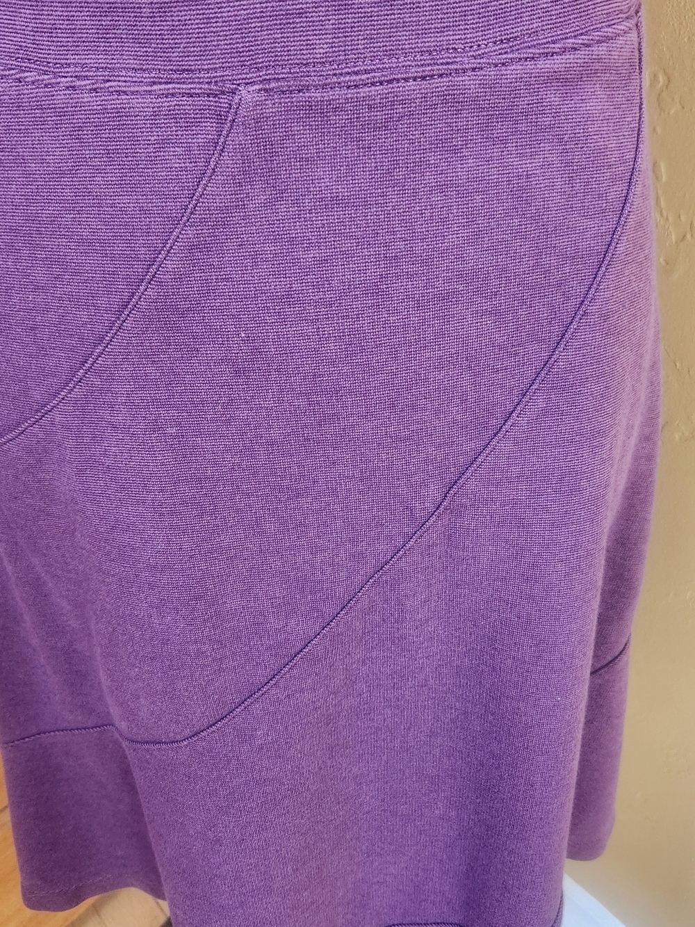 Horny Toad Purple Knit Waistband Top